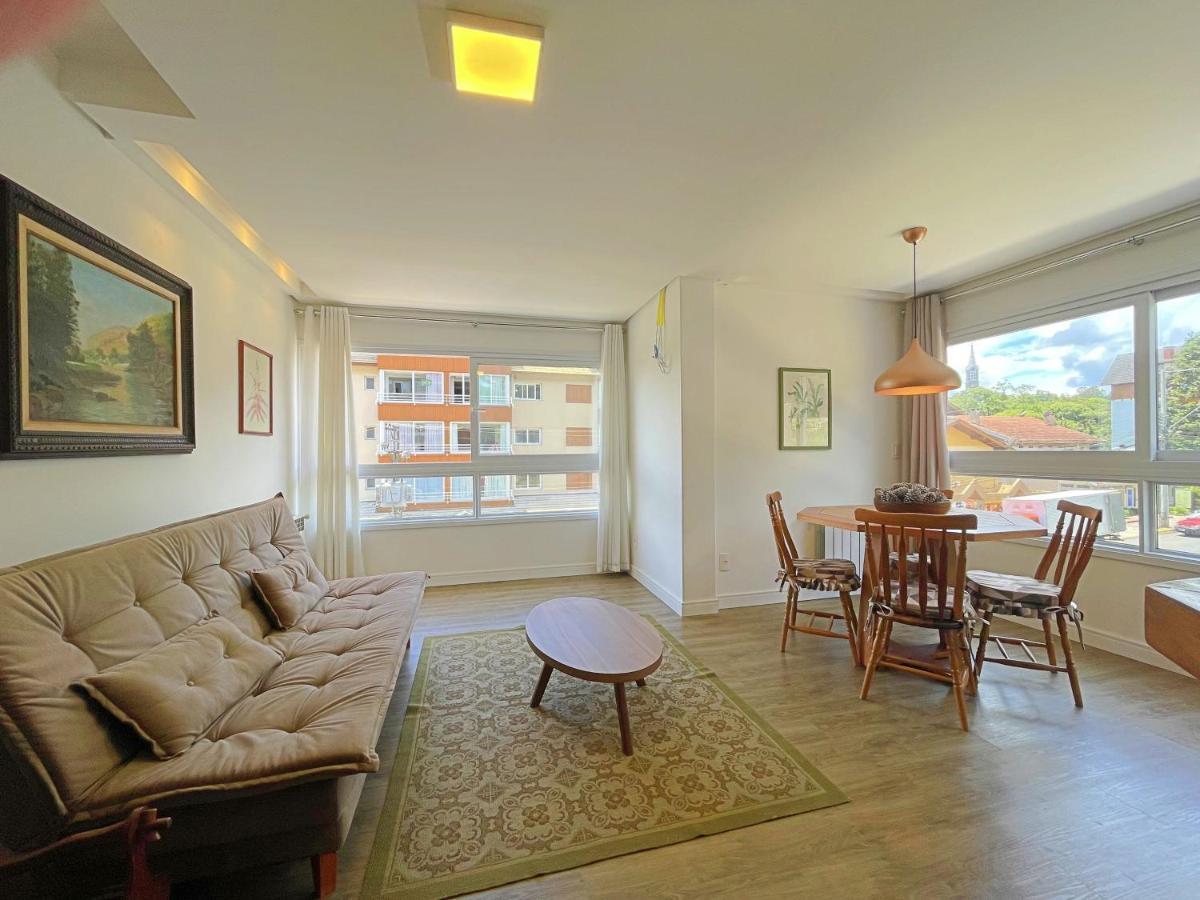 No Coracao De Gramado, A 350M Da Rua Coberta! Apartment Bagian luar foto