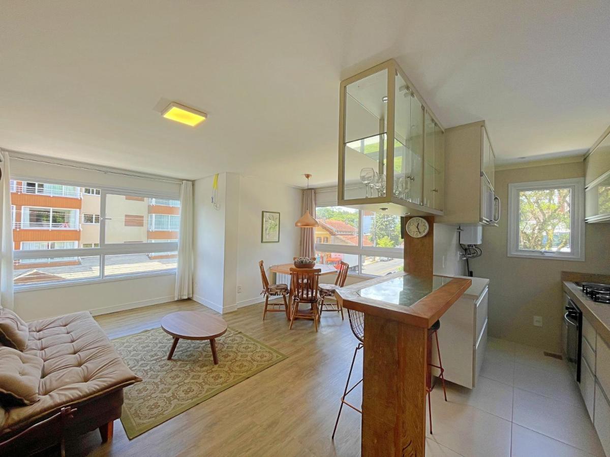 No Coracao De Gramado, A 350M Da Rua Coberta! Apartment Bagian luar foto